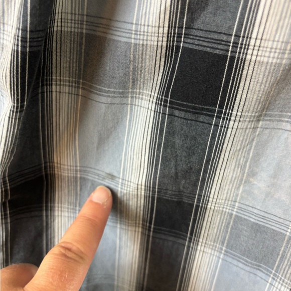 Cowboy Hardware Boys Youth 14/16 Pearl Snap Plaid Long Sleeve Blue - Picture 4 of 5